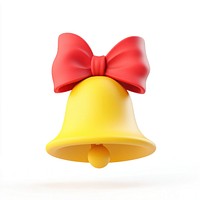 Bell yellow bow red.