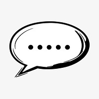 Minimalist speech bubble  illustration