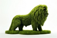 Lion icon mammal animal green.
