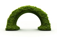 Rounded arch icon moss outdoors nature.