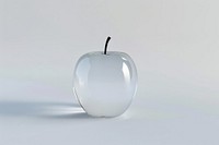 3d render of apple glass produce pottery.