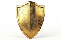 Shield shield gold white background.