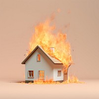 Photography of a Burning house fire architecture building.