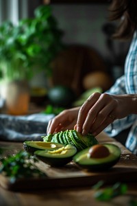 Avocado kitchen food vegetable. AI generated Image by rawpixel.