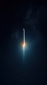  Rocket to the planet Saturn astronomy light space. AI generated Image by rawpixel.
