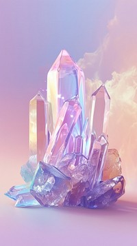 Crystal mineral quartz gemstone.