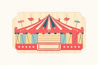 Circus ticket fun recreation carousel. AI generated Image by rawpixel.