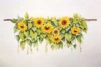 Sunflowers hanging nature plant.