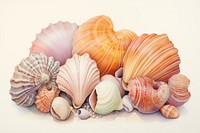 Shells seashell seafood nature.