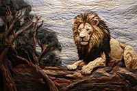 Lion mammal animal art.