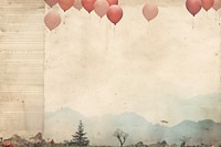 Balloons border balloon backgrounds paper.