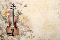 Violin and flower border cello paper violinist.