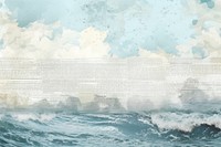 Ocean wave border backgrounds outdoors nature.