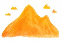 Autumn mountain drawing nature white background. AI generated Image by rawpixel.