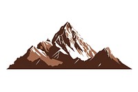 Mountain icon nature white background mountaineering. AI generated Image by rawpixel.