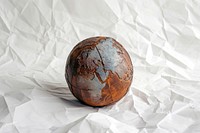 A globe made entirely from clay sculpture material sphere astronomy universe.