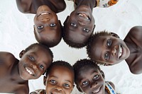 African kids photography portrait smiling.