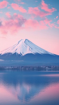 Fuji mountain landscape outdoors nature. AI generated Image by rawpixel.