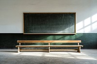School blackboard furniture bench.