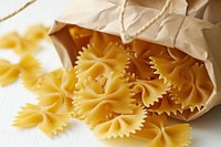 Farfalle pasta in a bag food fettuccine freshness.
