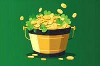 Bucket of gold achievement investment medication. AI generated Image by rawpixel.