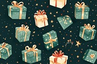 Gift boxes pattern illuminated celebration. AI generated Image by rawpixel.