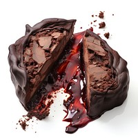 Chocolate Lava chocolate dessert food. AI generated Image by rawpixel.