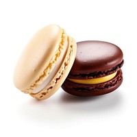 Macaron macarons food white background. AI generated Image by rawpixel.