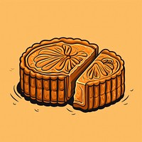 Mooncake dessert food freshness. AI generated Image by rawpixel.