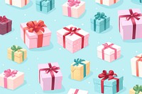 Gift boxes pattern toy celebration anniversary. AI generated Image by rawpixel.