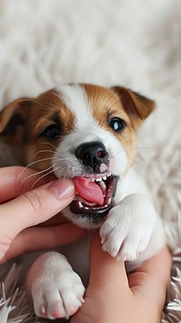 Puppy Jack Russell portrait terrier mammal.