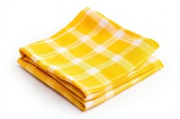 Yellow and white scotch napkin white background tablecloth rectangle. AI generated Image by rawpixel.