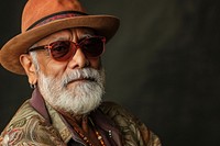 Indian american man portrait fashion beard.