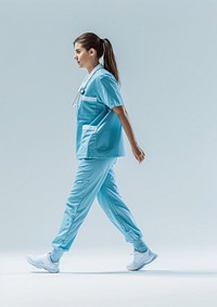 Nurse walking person nurse.