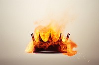 Fire burning crown flame.