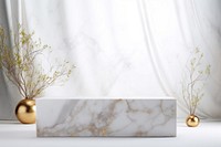 White marble background plant vase simplicity.
