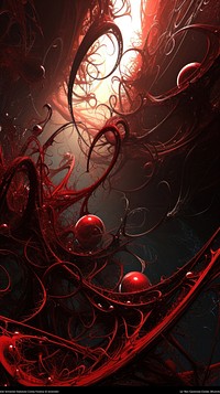  Nature abstract red accessories. AI generated Image by rawpixel.