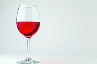 Empty wine glass drink red cosmopolitan.