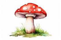 Mushroom fungus agaric plant. AI generated Image by rawpixel.