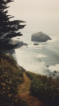  Coast landscape outdoors nature. AI generated Image by rawpixel.