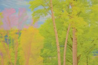 Trees backgrounds outdoors painting.
