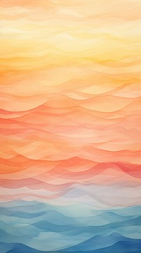 Watercolor of a sunset outdoors pattern texture.
