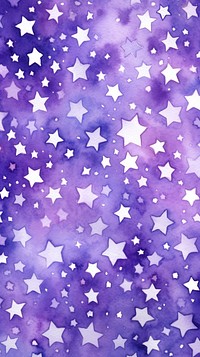 Watercolor of purple stars pattern texture backgrounds.