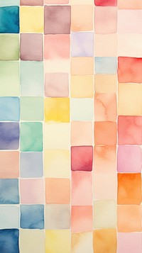 Watercolor of square pattern texture backgrounds.