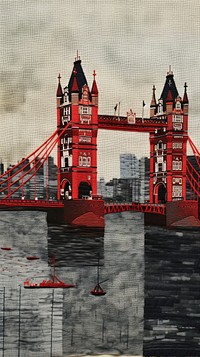 London tower bridge architecture reflection waterfront.