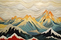 Mountains pattern tranquility creativity.