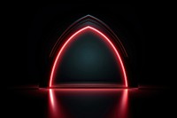 Arch frame light neon abstract.