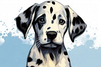 Cute baby dalmatien puppy animal mammal pet. AI generated Image by rawpixel.