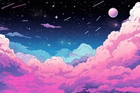 Galaxy aesthetic backgrounds astronomy outdoors. AI generated Image by rawpixel.