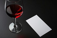 Glass wine paper drink.